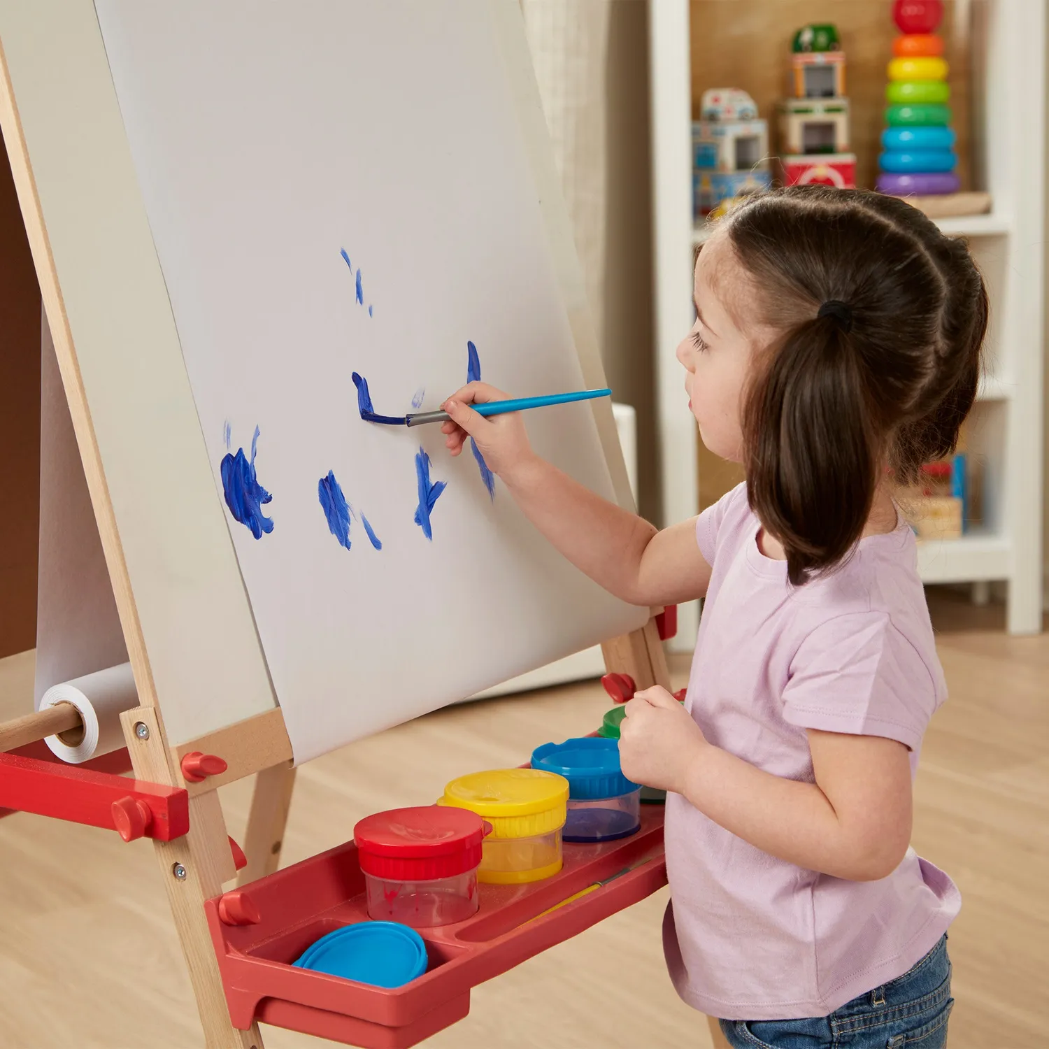Melissa & Doug Easel Papierrol 43cm x 22m wit