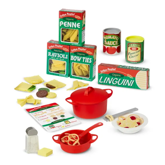 Melissa & Doug Prepare & Serve Pasta Speelset 50-delig vilten