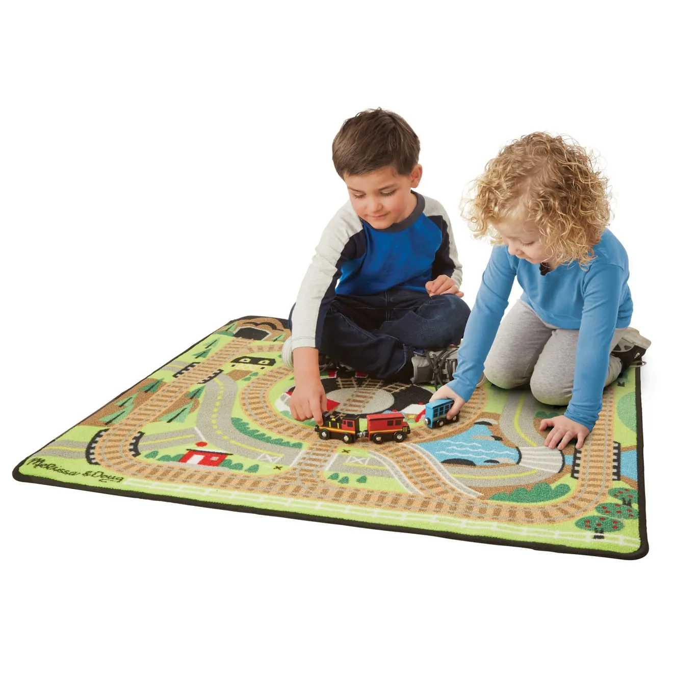 Melissa & Doug Round the Rails speelkleed trein 3 wagons