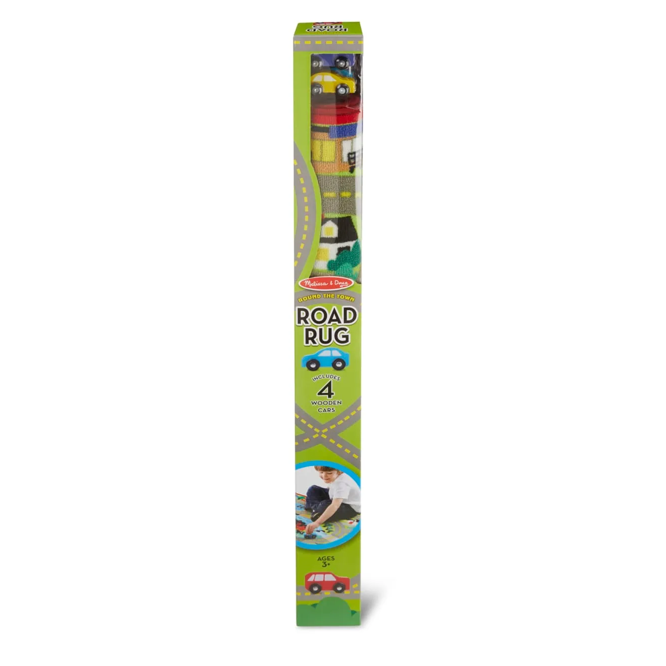 Melissa & Doug Round the Town speelkleed met 4 auto's