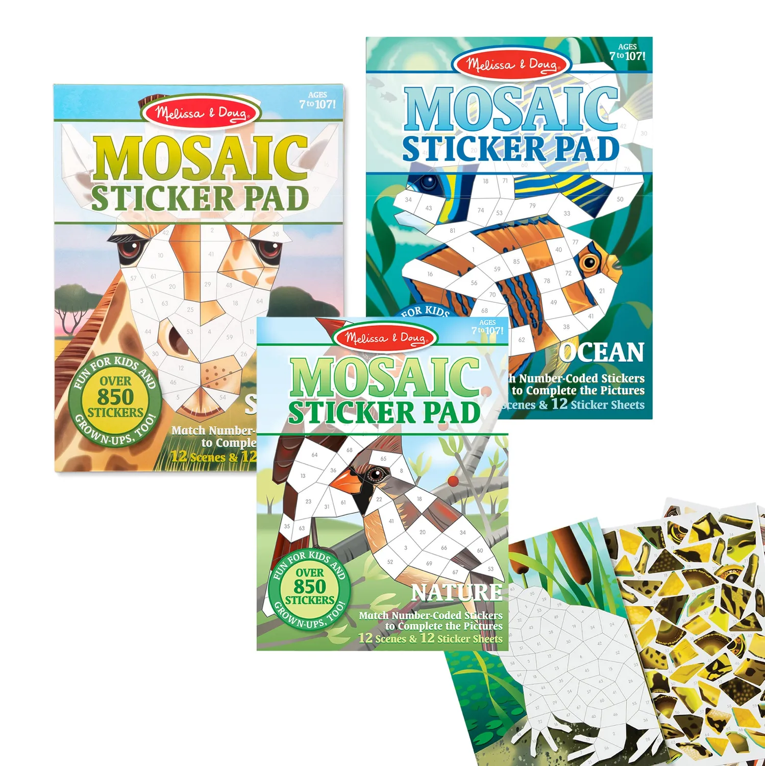 Melissa & Doug Mosaic Ocean stickerboek 6-8 jaar