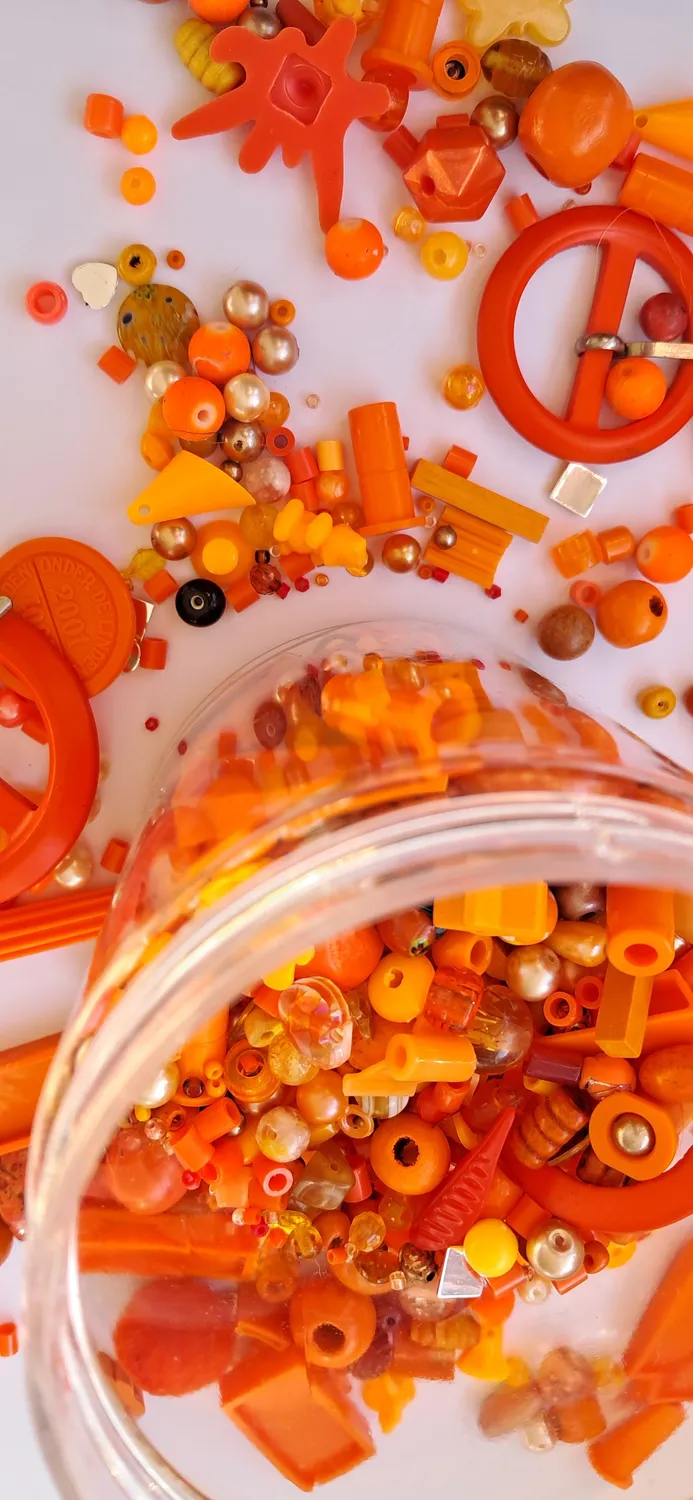 De Potjeskast Oranje speelpot 750 ml oranje mix