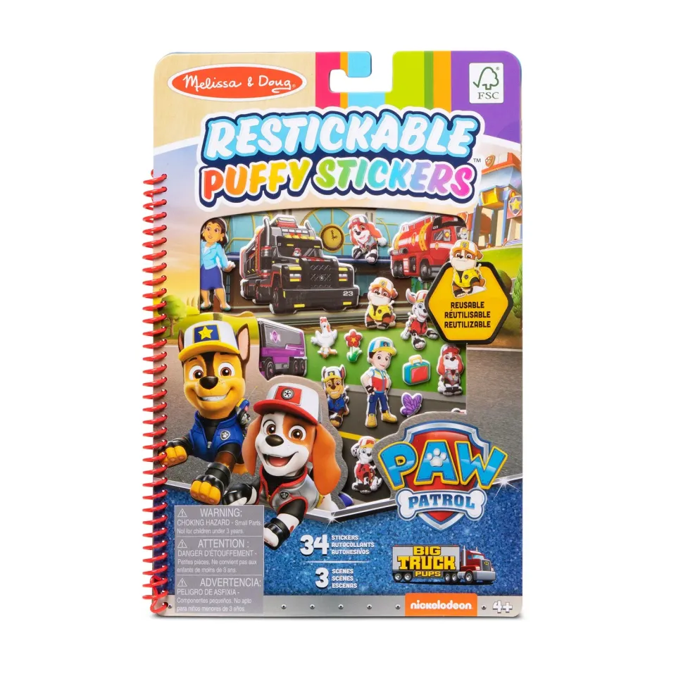 Melissa & Doug PAW Patrol puffy stickers Big Truck Pups