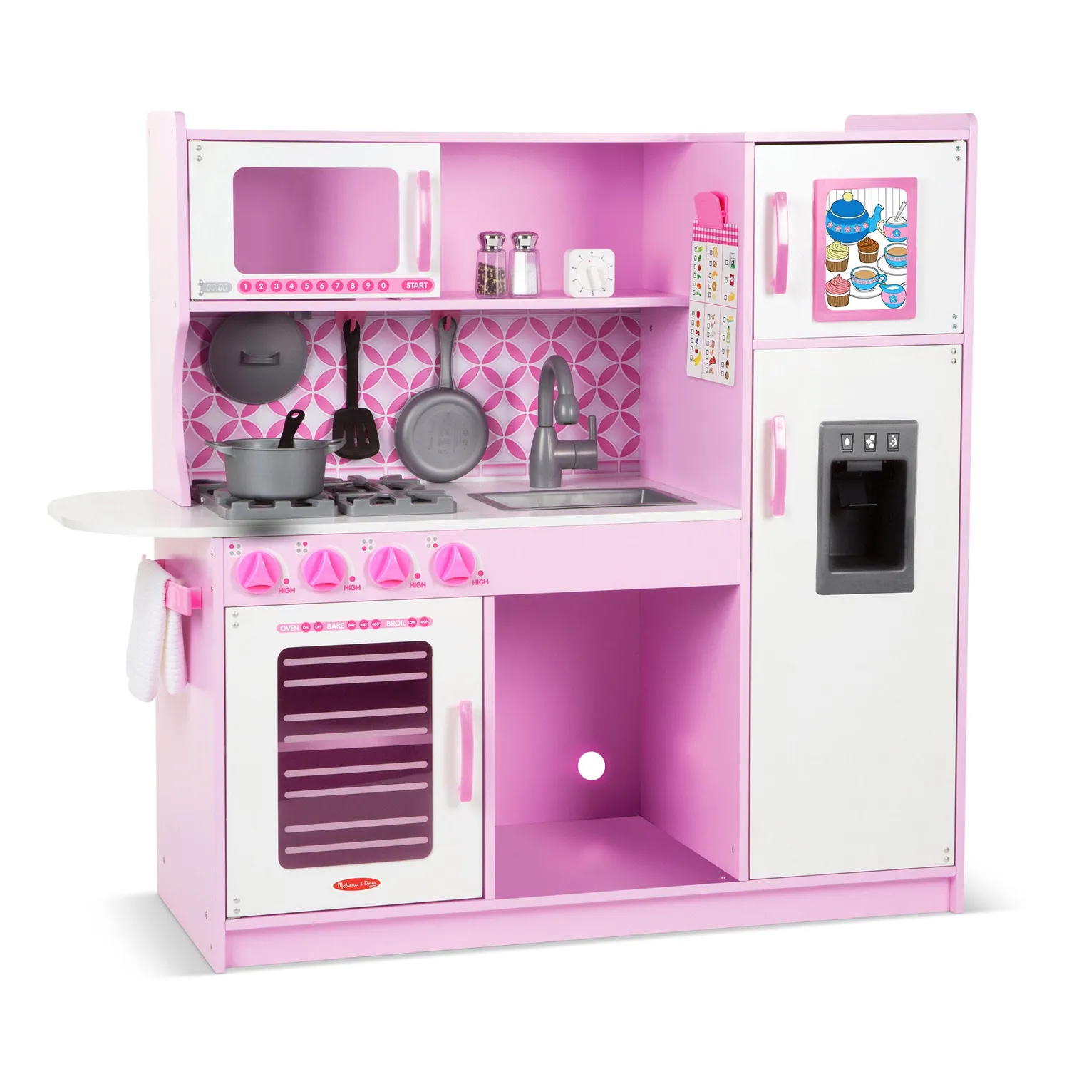 Melissa & Doug Chef's Kitchen speelkeuken houten roze