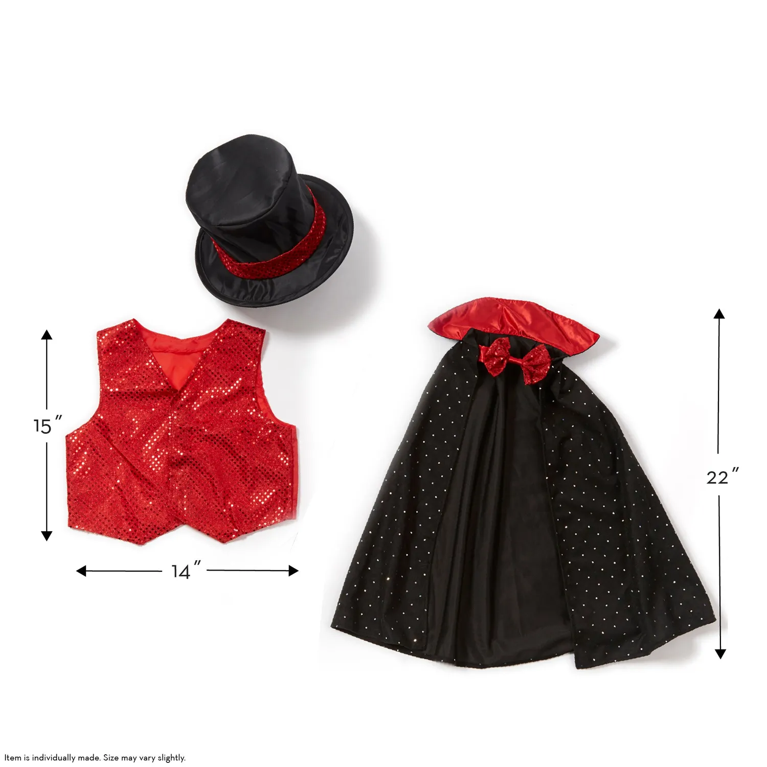 Melissa & Doug Magician verkleedset goochelaarcape met hoed