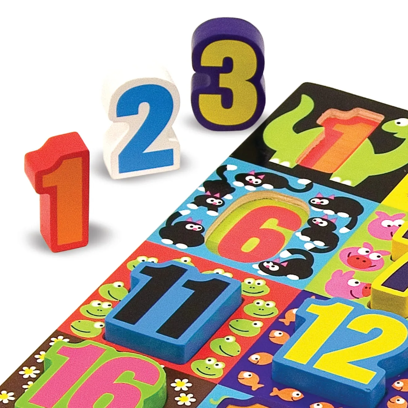 Melissa & Doug Jumbo Numbers houten puzzel 1-20 20 stukjes