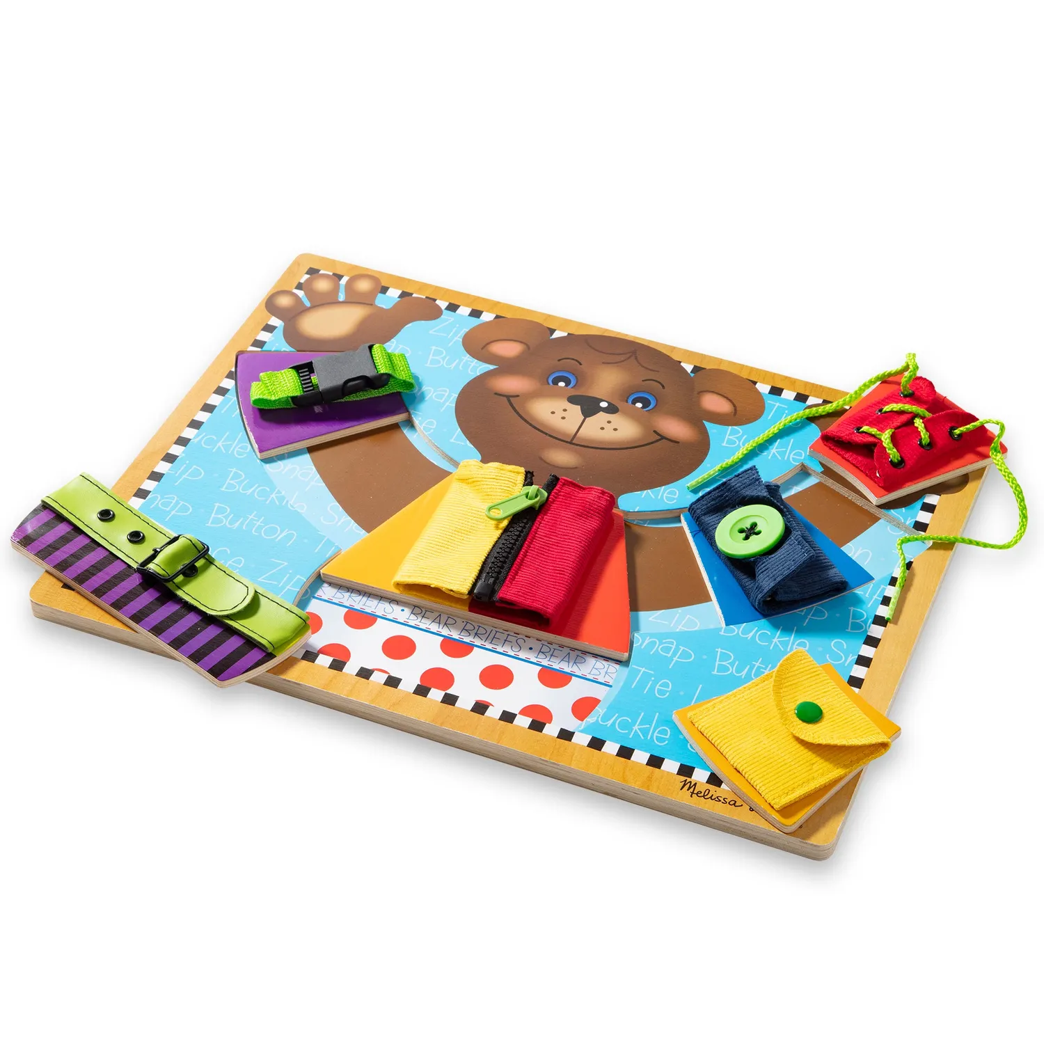 Melissa & Doug Basic Skills puzzelbord hout beer
