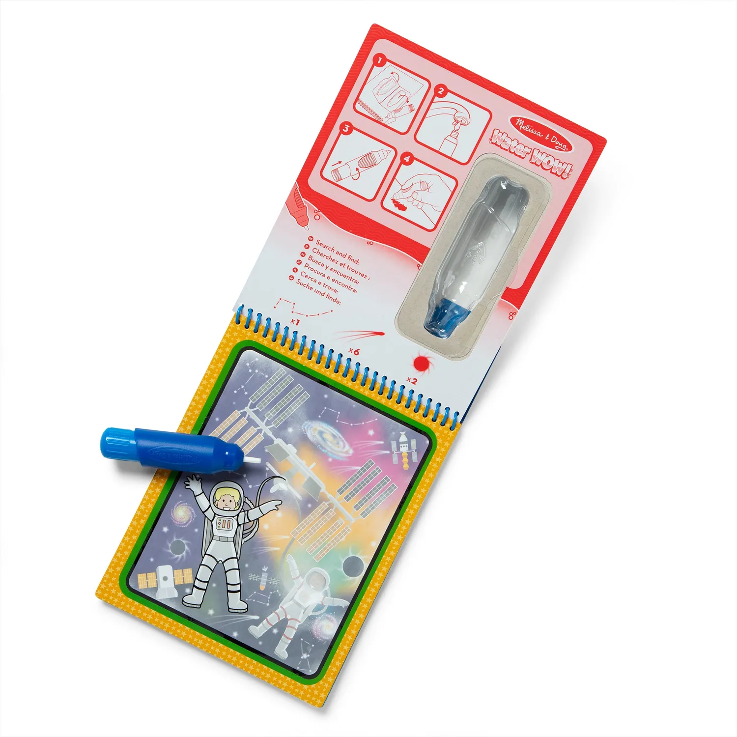 Melissa & Doug Water Wow Space kleurboek met waterpen