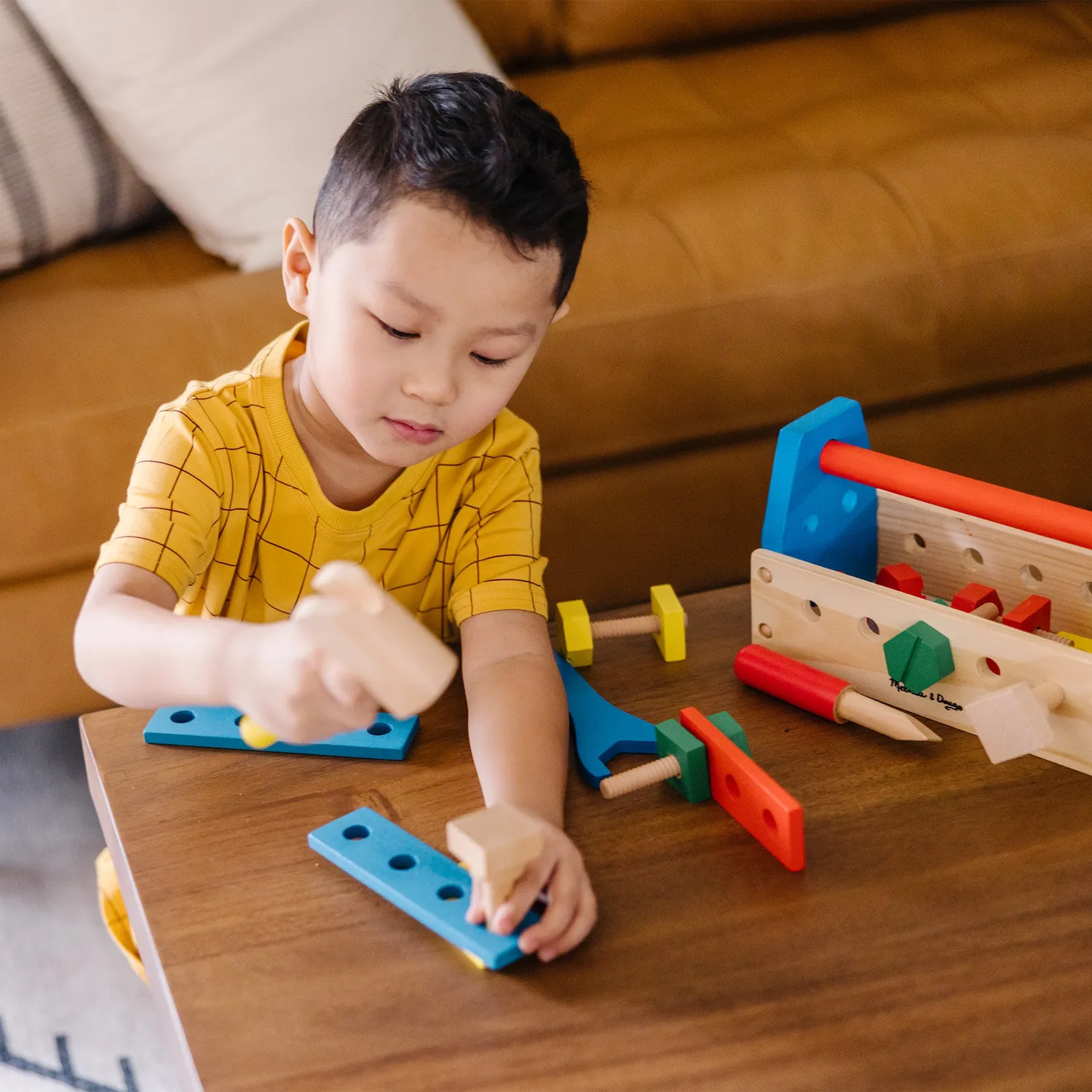 Melissa & Doug Wooden Take-Along Tool Kit Gereedschapskist 24-delig