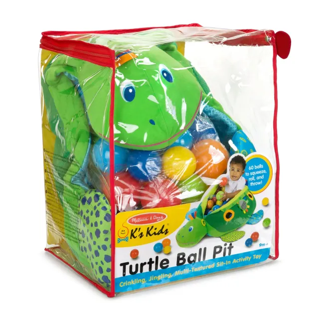Melissa & Doug K's Kids Schildpad Ballenbak 60 Ballen