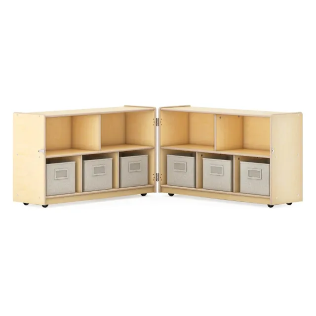 Guidecraft EdQ Fold and Lock opbergkast 24 inch naturel