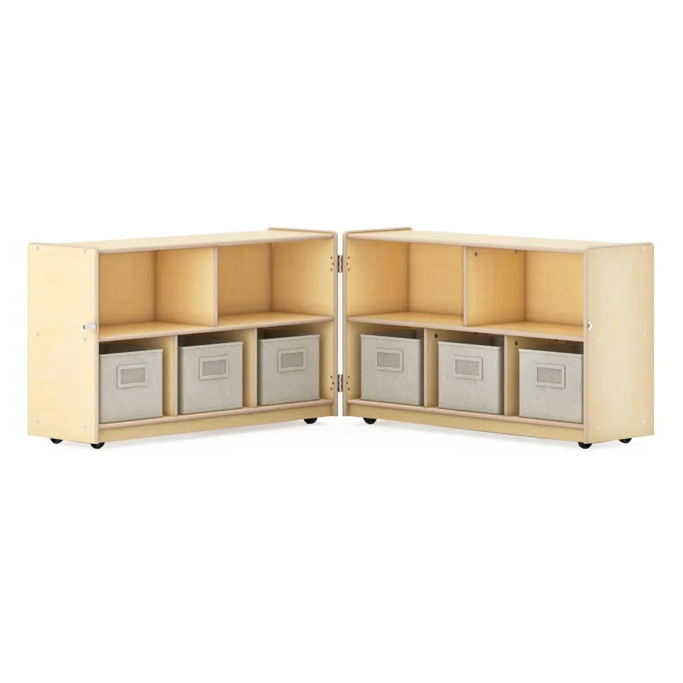 Guidecraft EdQ Fold and Lock opbergkast 24 inch naturel