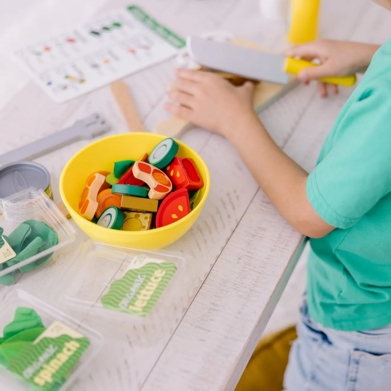 Melissa & Doug Slice & Toss Salad Set saladeset 52-delig