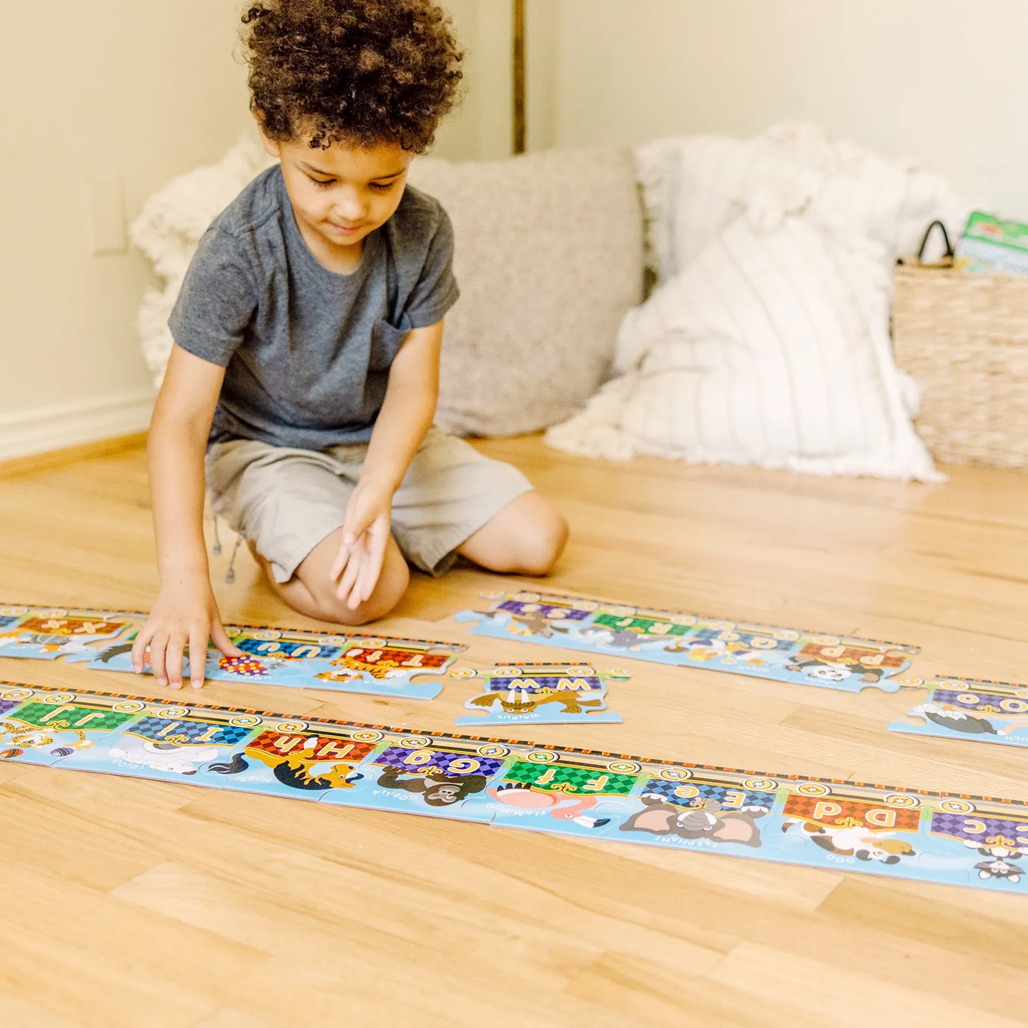 Melissa & Doug Alphabet Express vloerpuzzel 27 stukjes