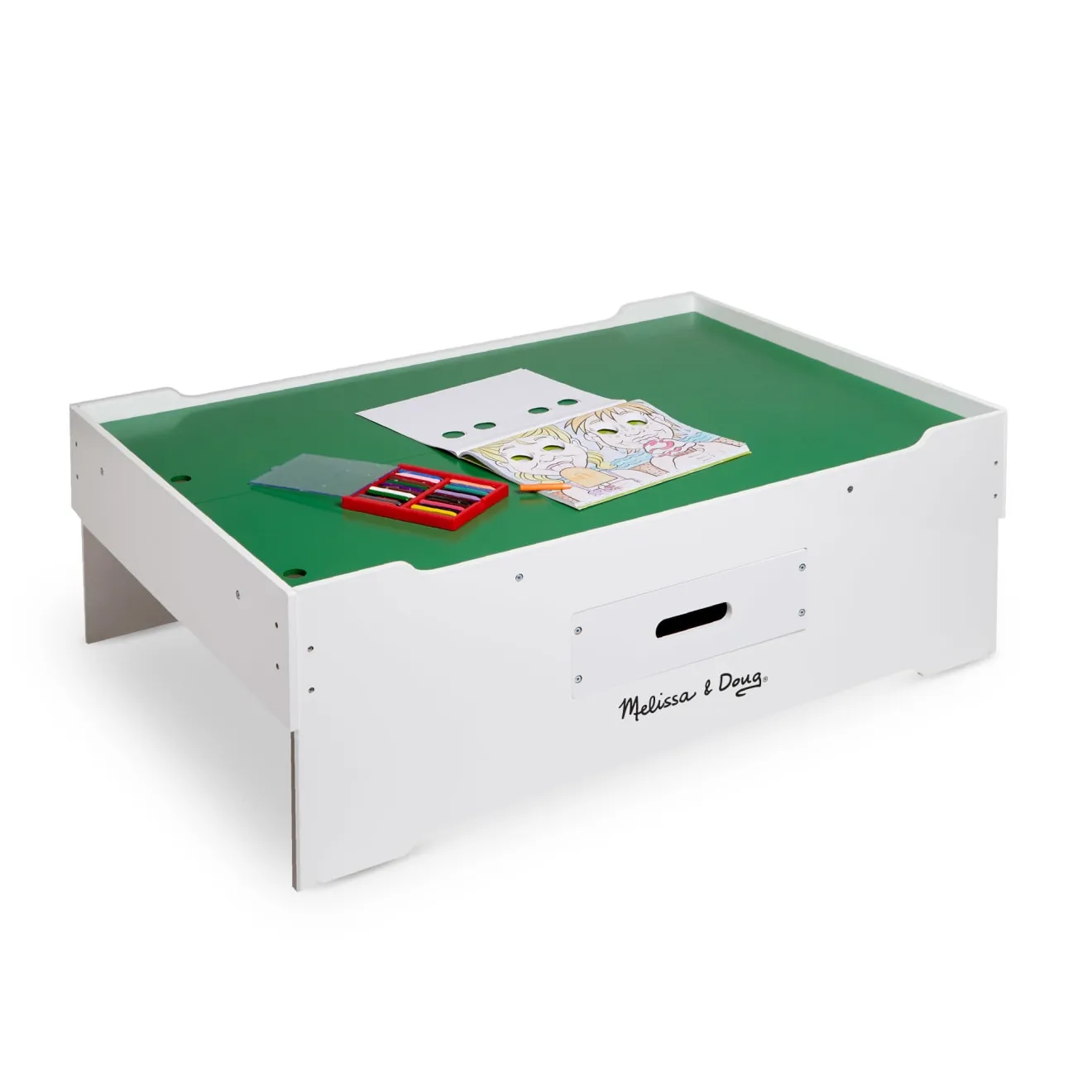 Melissa & Doug Multi-Activity houten treintafel met lade