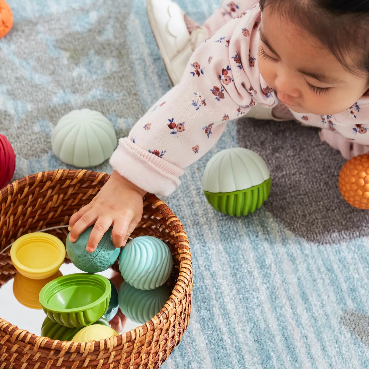 Guidecraft Textured Mix and Match Balls voelballen 8 stuks baby