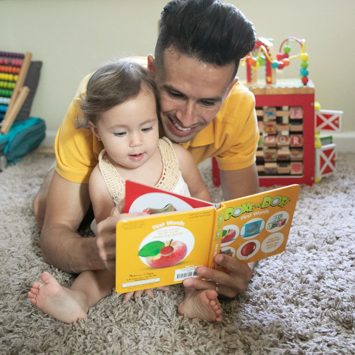 Melissa & Doug Poke-a-Dot First Words kartonboek eerste woordjes