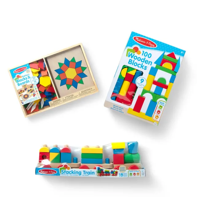 Melissa & Doug Creative Builders Play Bundle bouwset 100-delig