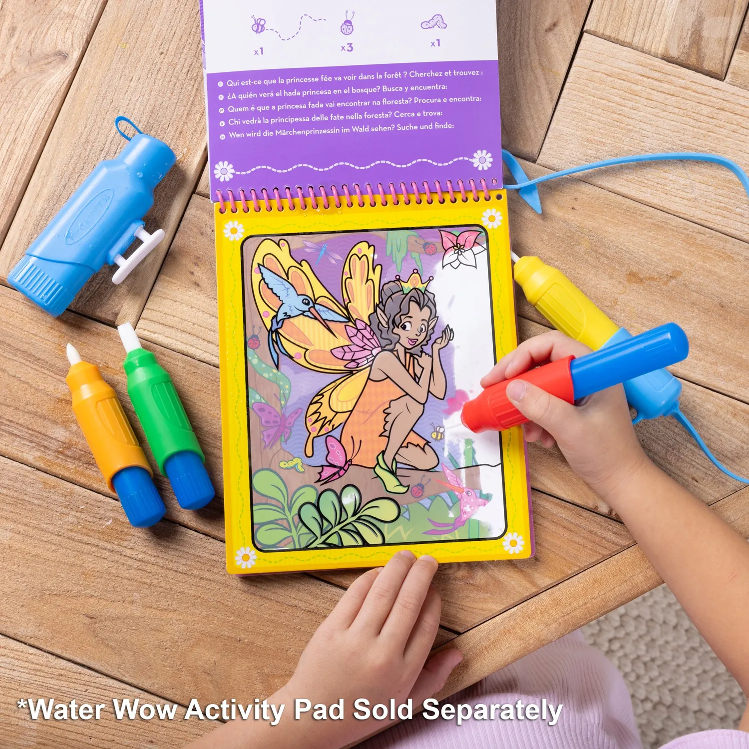 Melissa & Doug Water WOW! pennen set 4 pennen met sproeier