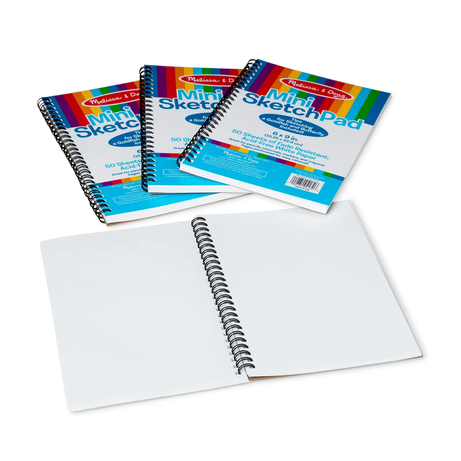 Melissa & Doug Mini Sketch Pad schetsblok 4-pack