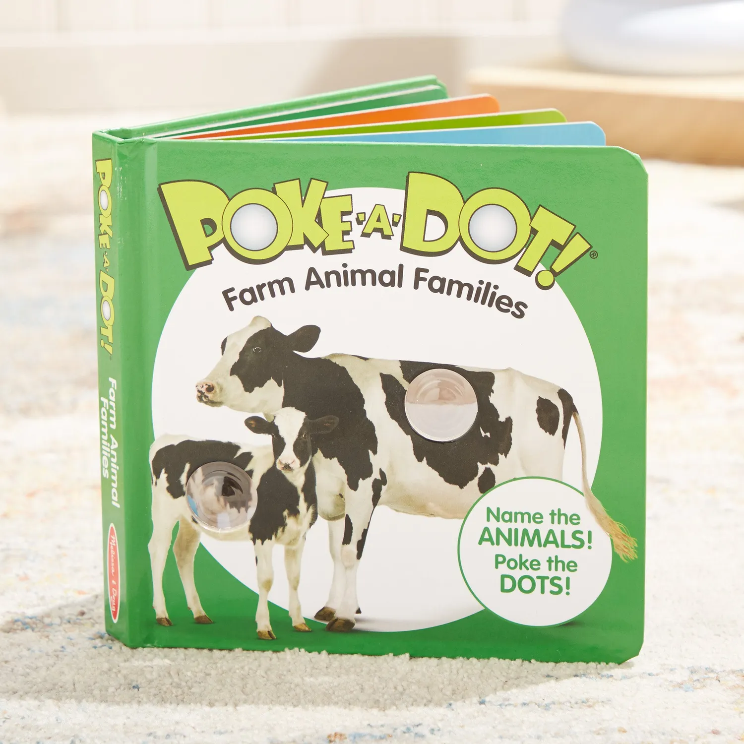 Melissa & Doug Poke-a-Dot Farm kartonboek boerderijdieren 1-2 jr