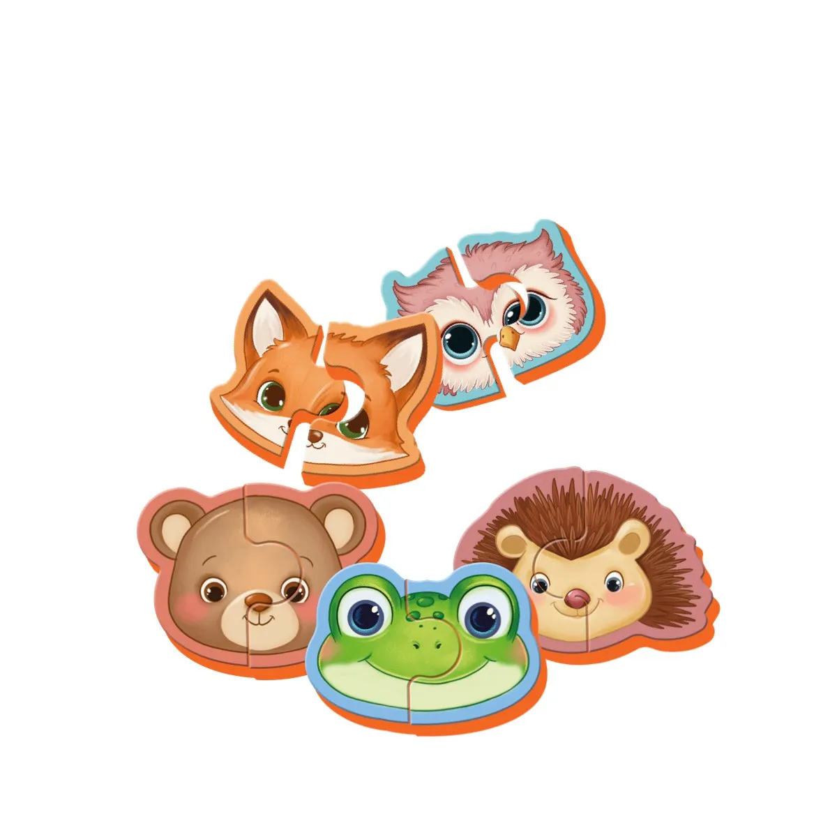 Puedo Puffy Puzzle Forest Animals puzzel bosdieren 18m+