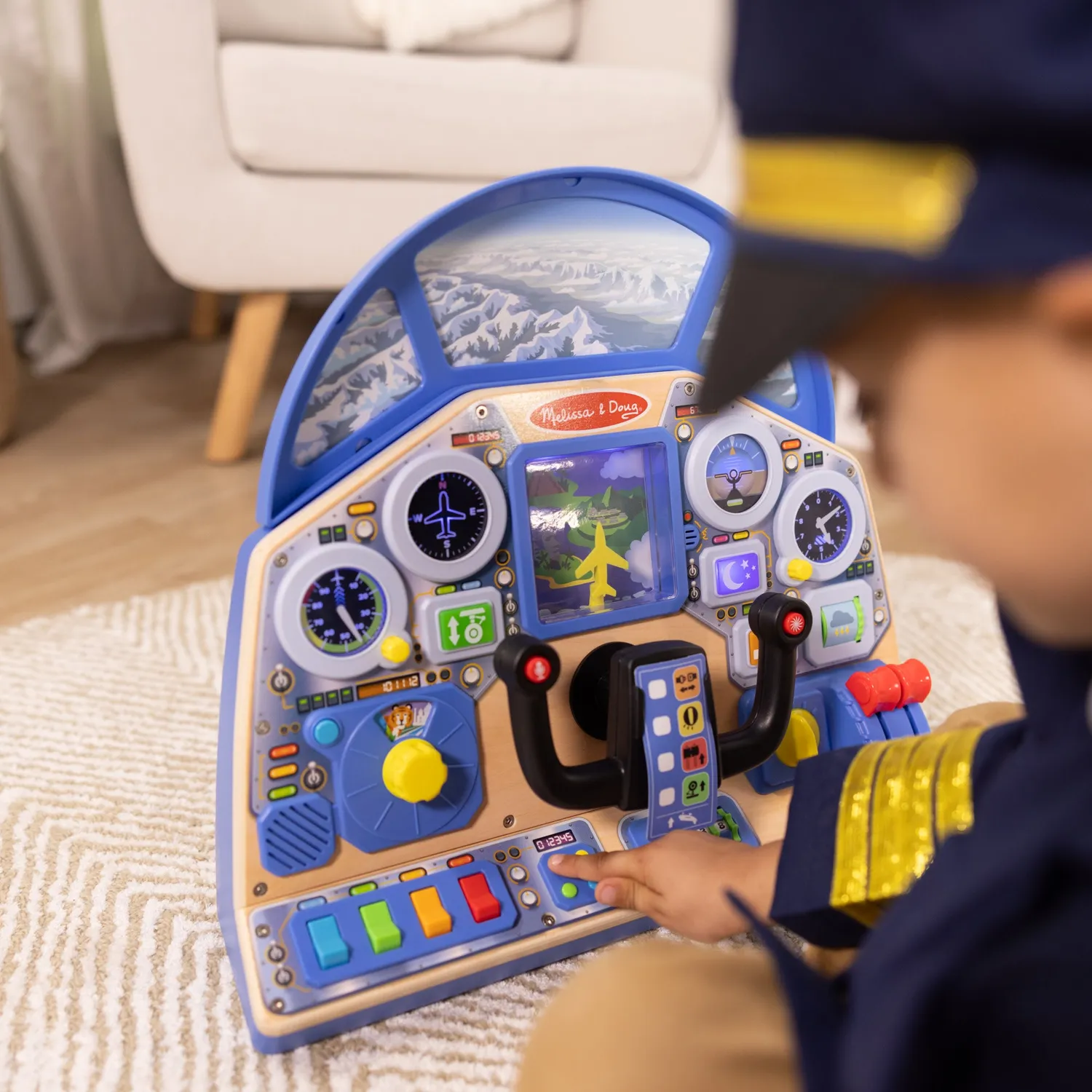 Melissa & Doug Jet Pilot Interactive Dashboard cockpit 3-5 jaar