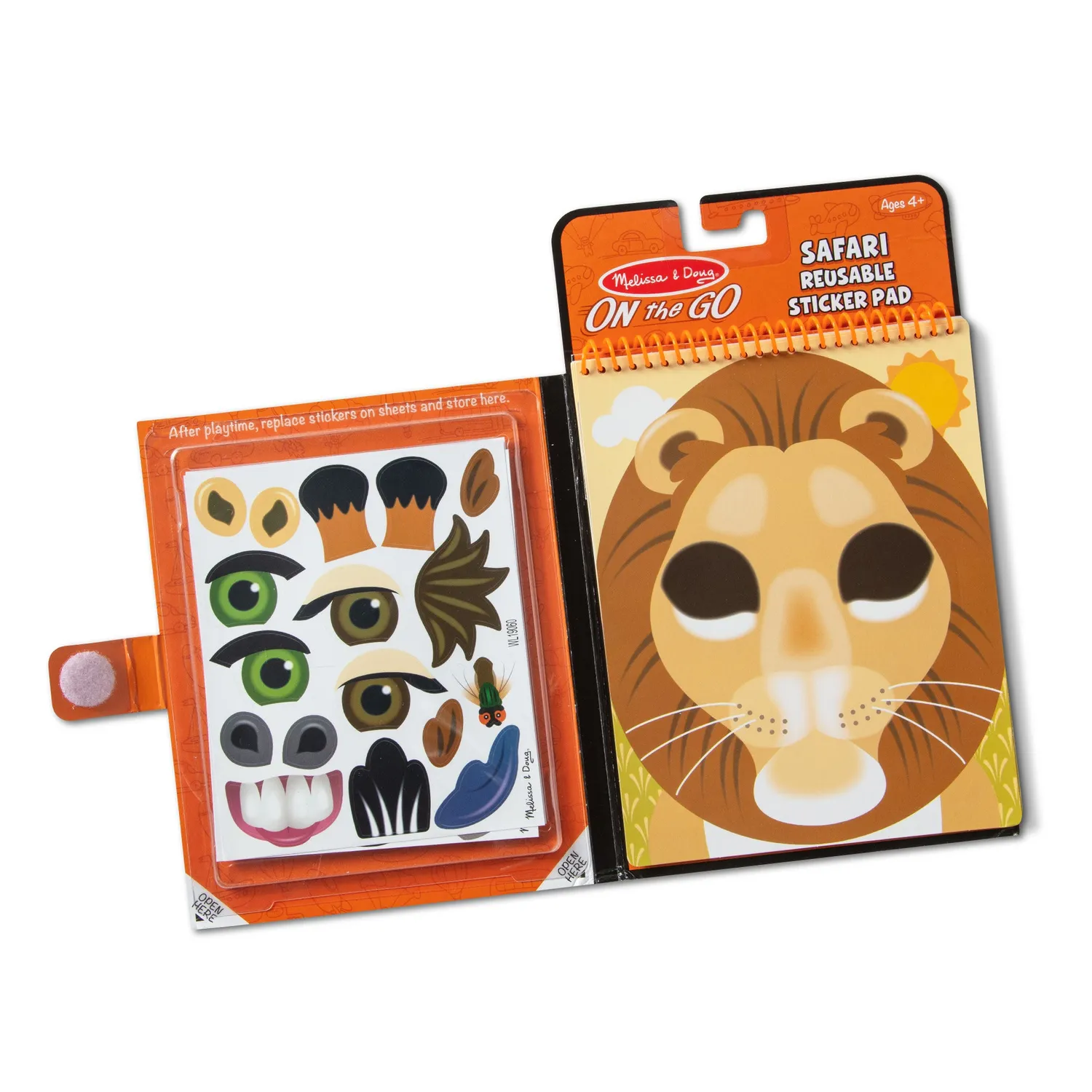 Melissa & Doug Make-a-Face Safari stickerboek dieren