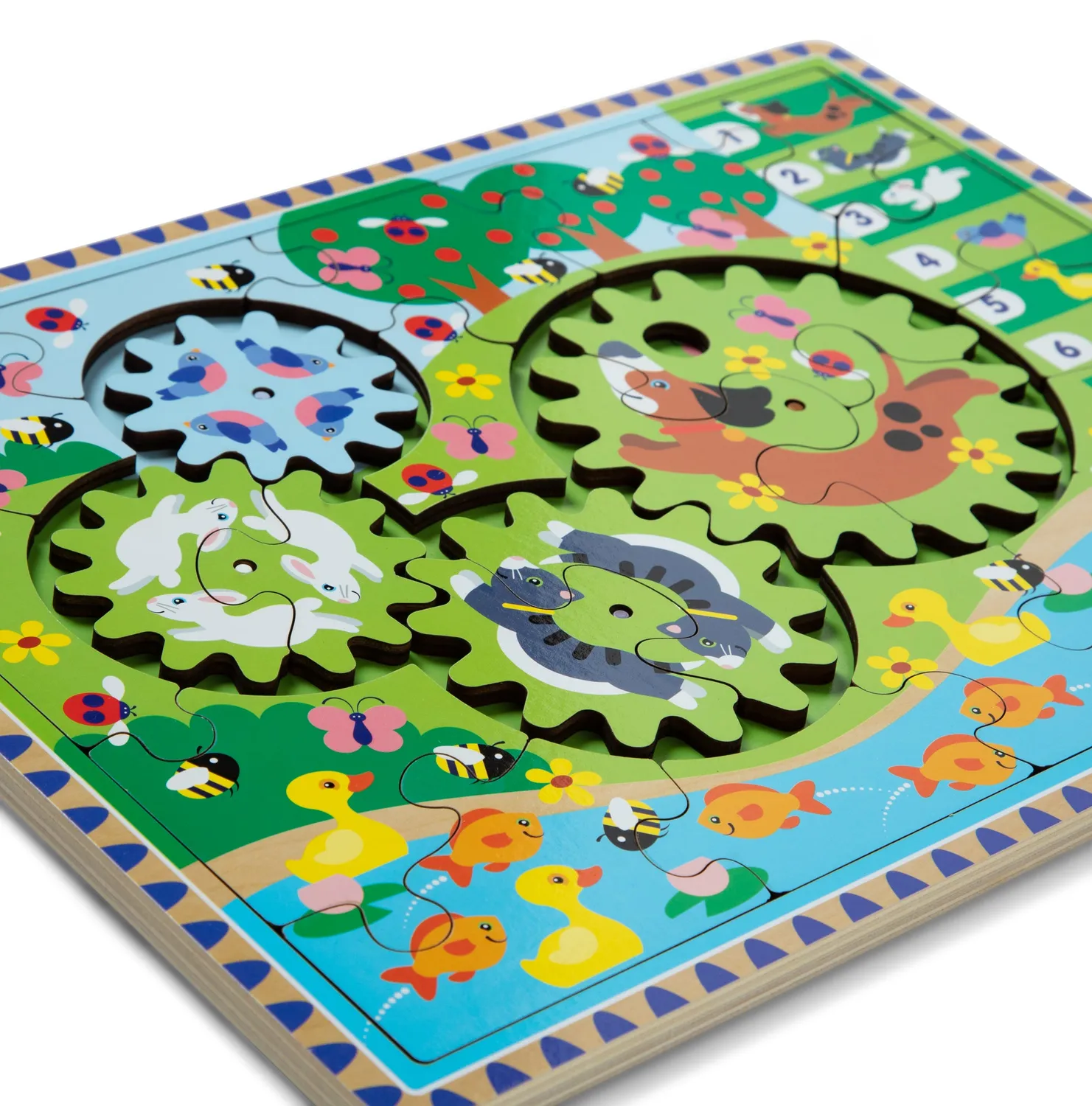 Melissa & Doug Animal Chase puzzel hout 24 stukjes 3+ jaar