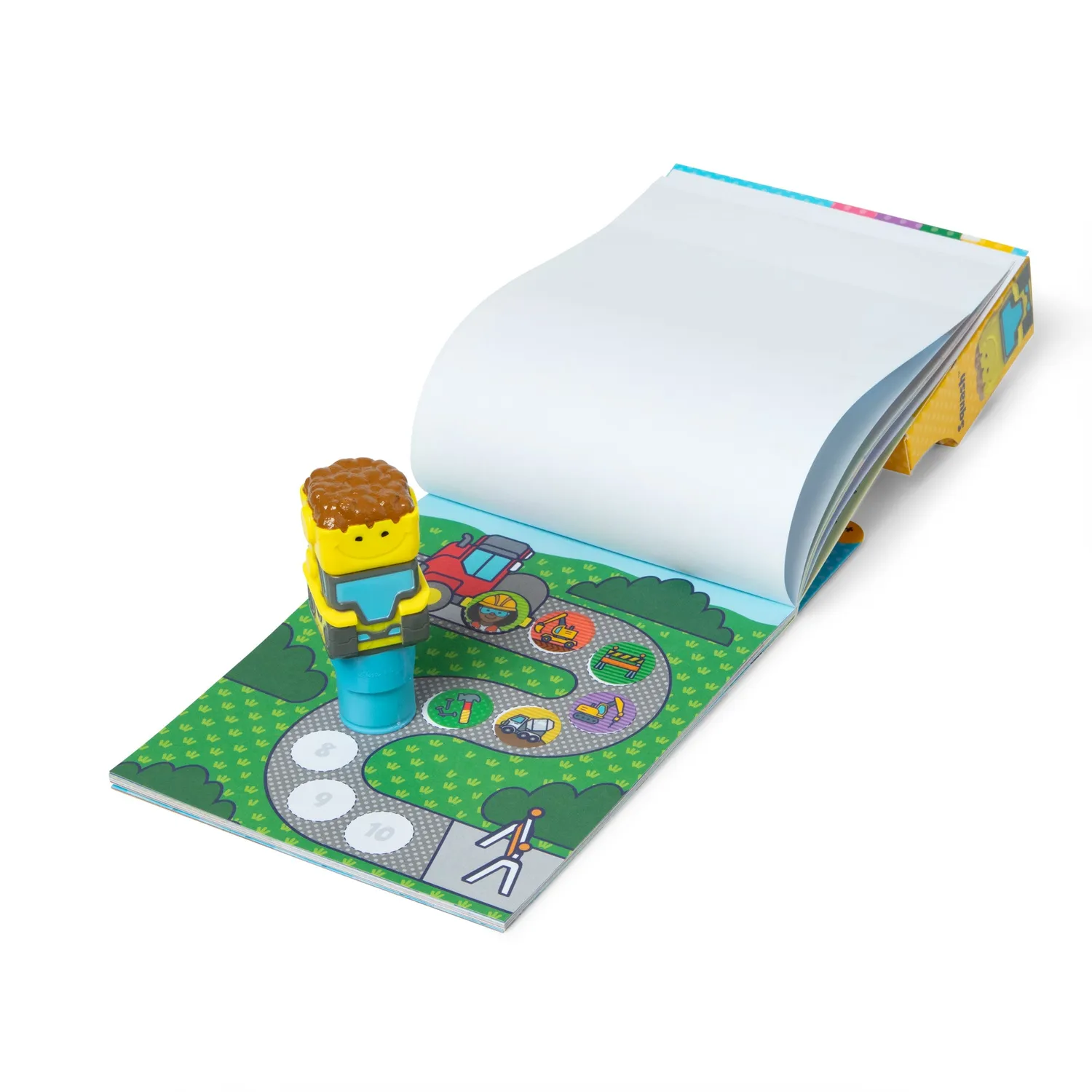 Melissa & Doug Sticker WOW! Bulldozer stickerboek bouwplaats