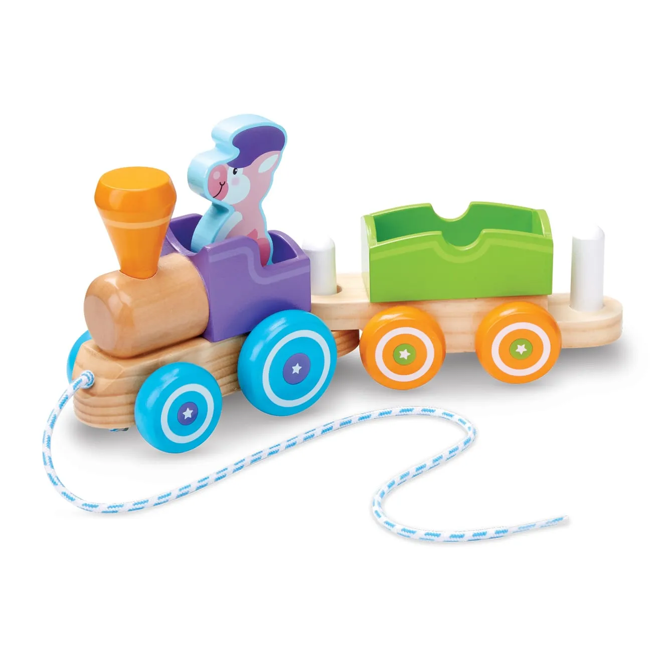 Melissa & Doug First Play Farm treintje hout 18 mnd+