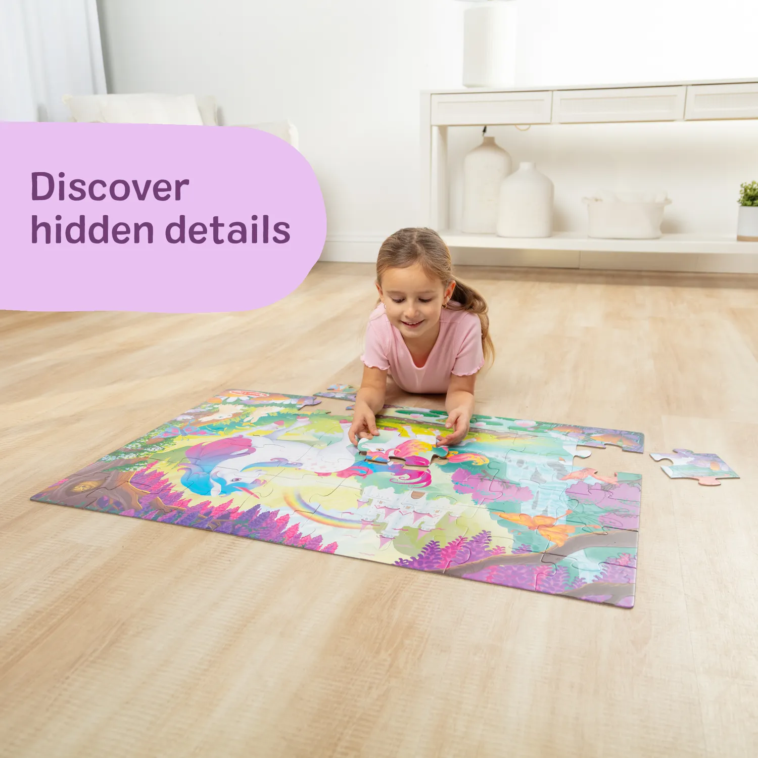 Melissa & Doug Unicorn vloerpuzzel 48 stukjes glow