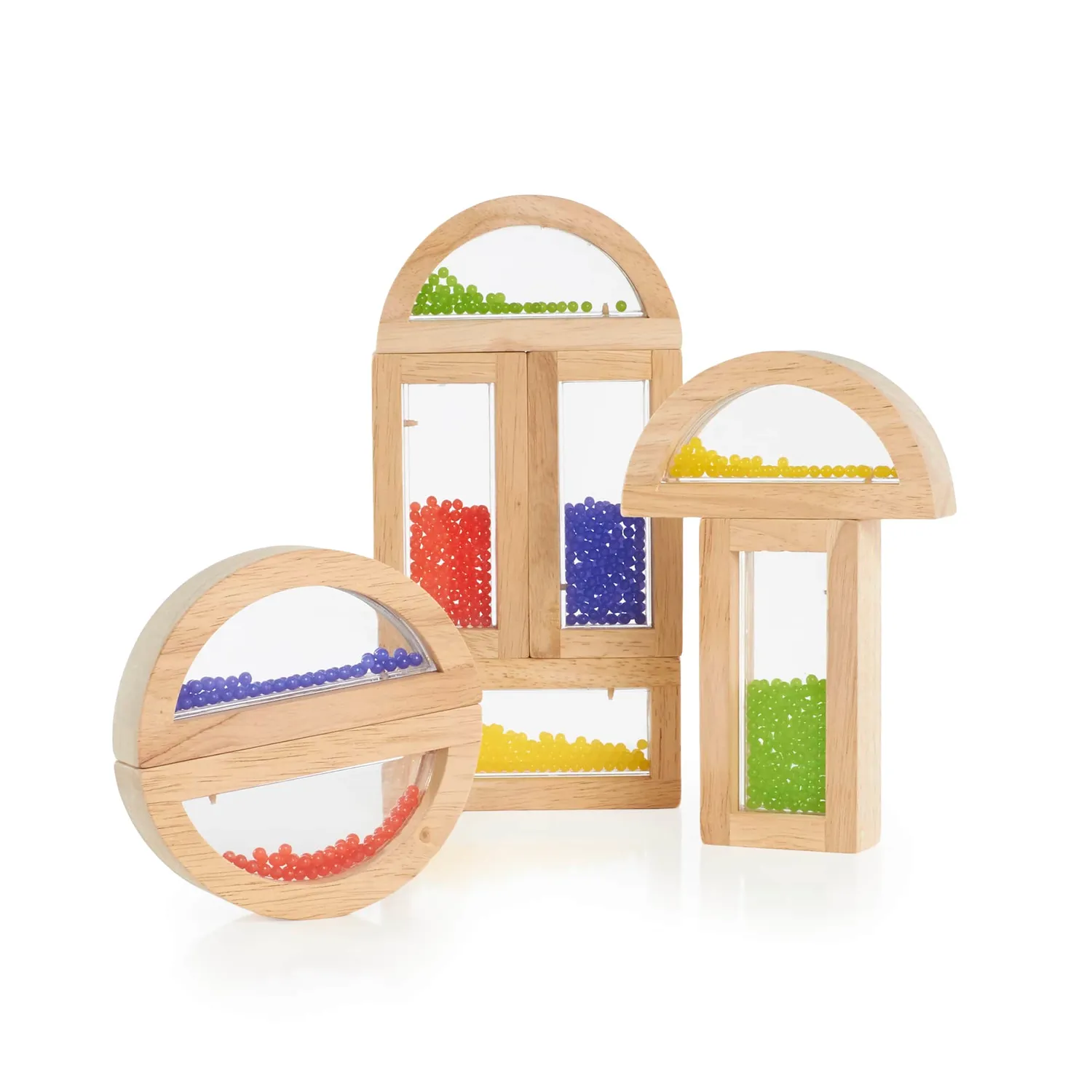 Guidecraft Rainbow Blocks Crystal Bead blokken 8 stuks