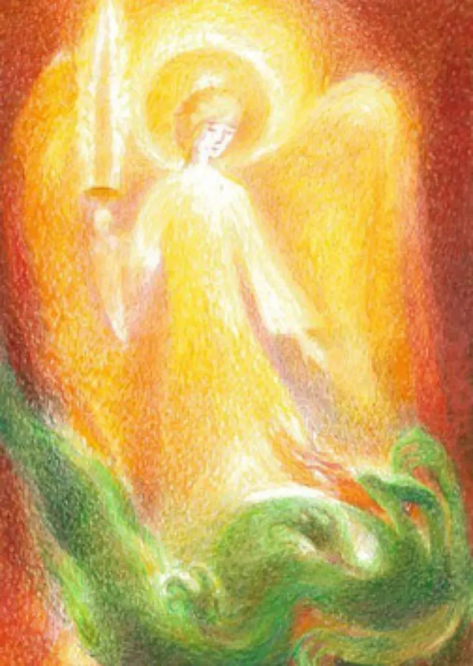 Ginger Fairy Marie-Laure Viriot St. Michael stevige kaart 10x15 cm