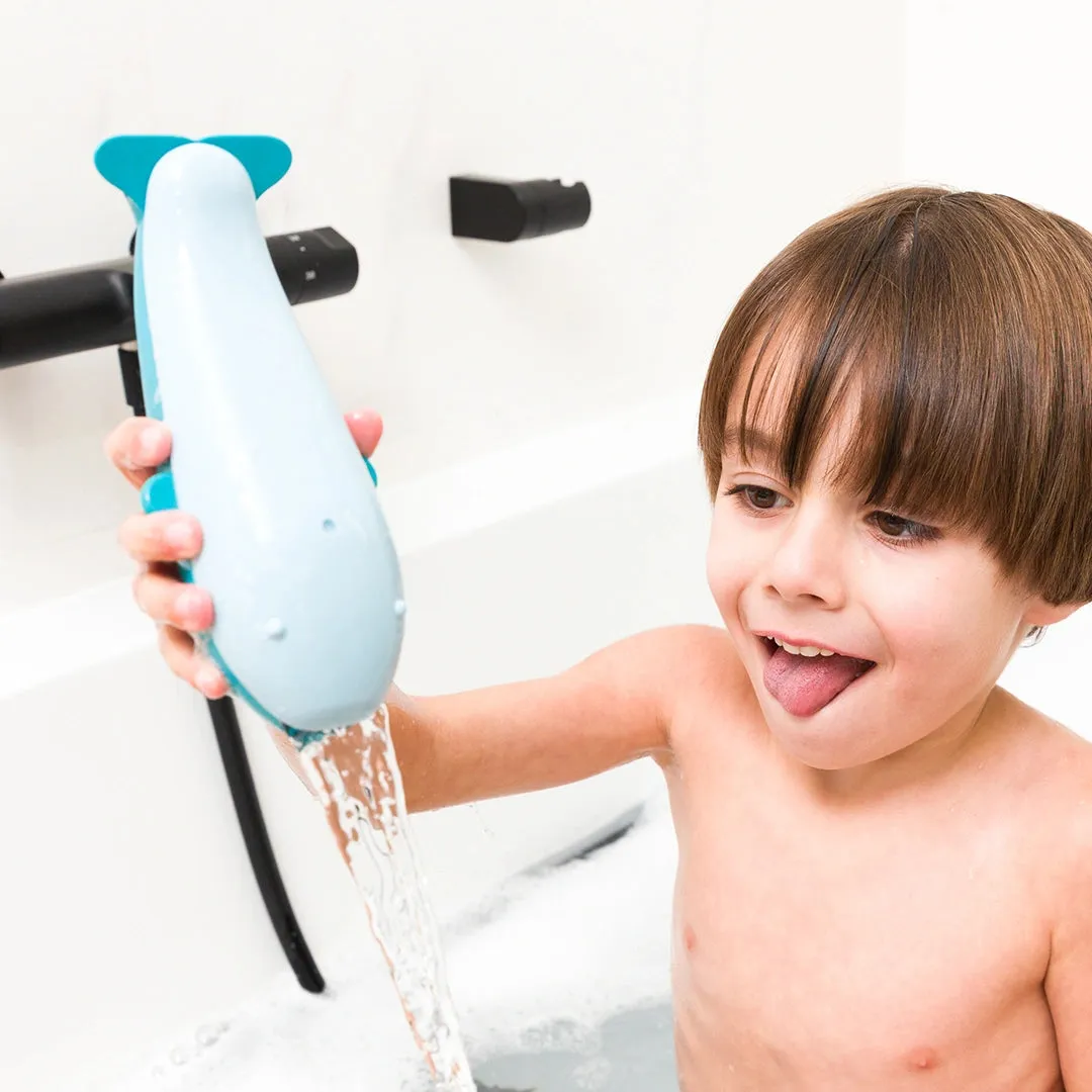 OPPI Flot Kuji the Whale badspeelgoed met borstel