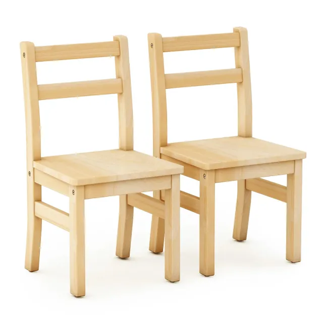 Guidecraft EdQ Hardwood kinderstoelen 12 inch 2 stuks hout