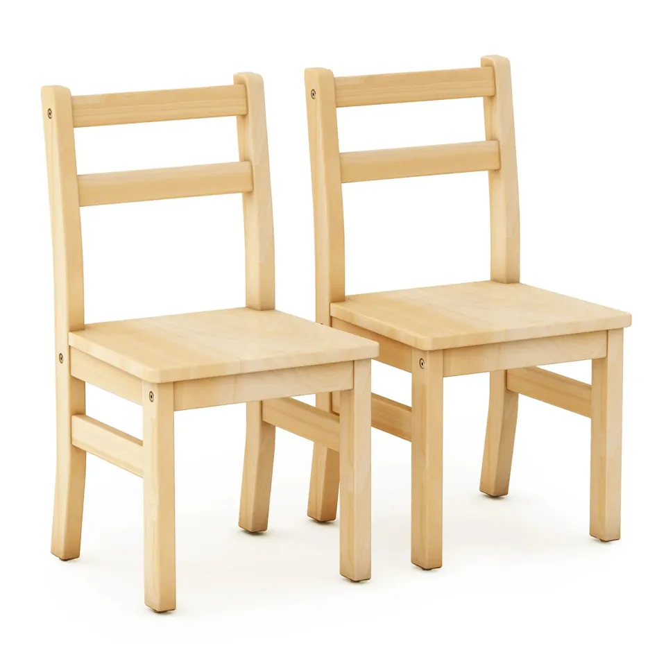 Guidecraft EdQ Hardwood kinderstoelen 12 inch 2 stuks hout