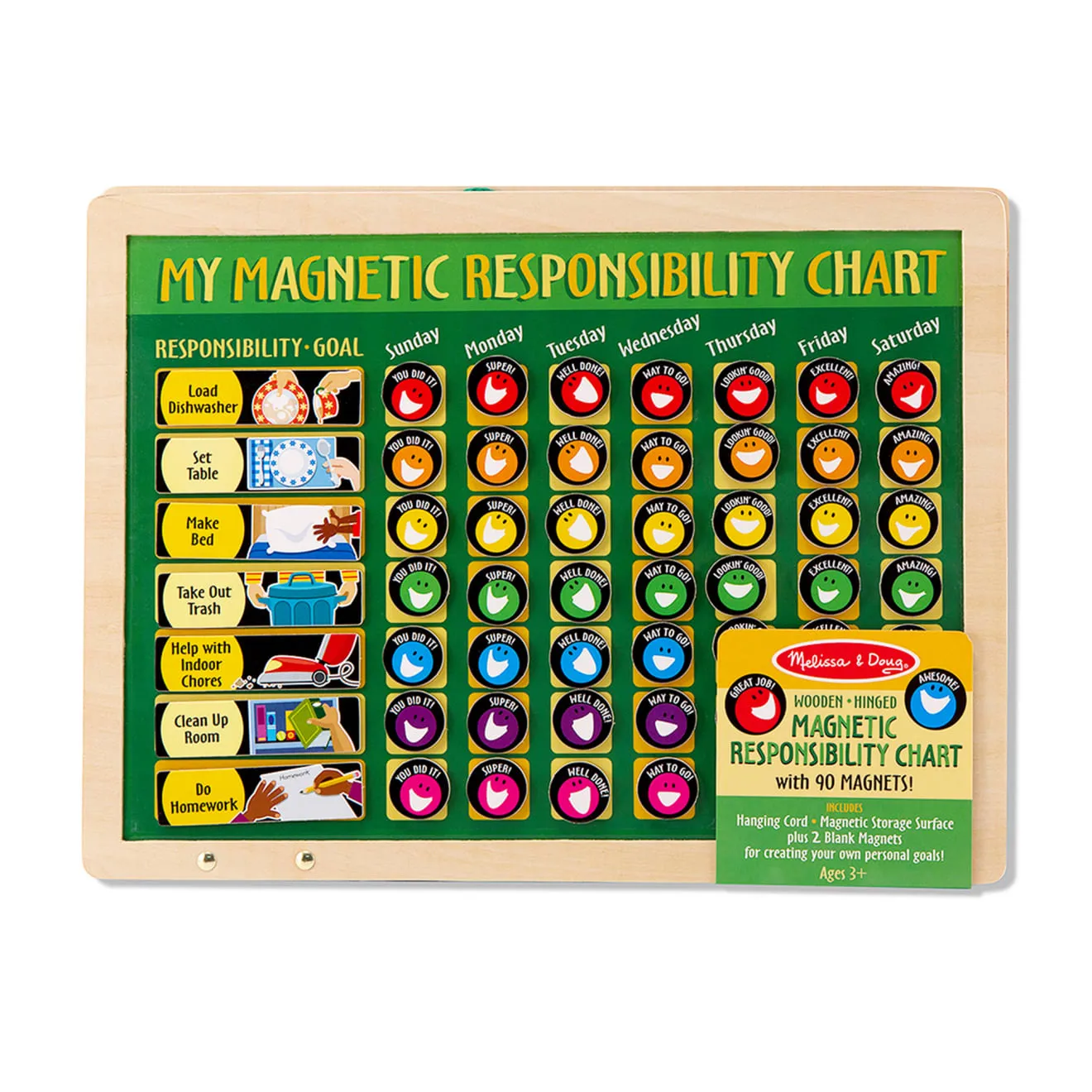 Melissa & Doug Magnetic Responsibility Chart beloningsbord magnetisch