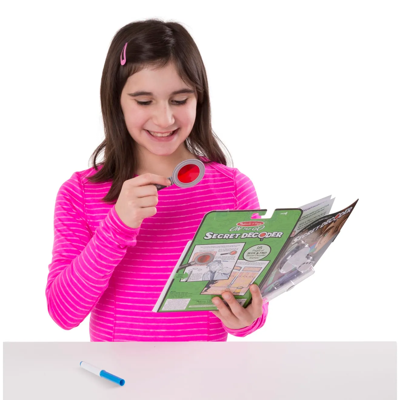 Melissa & Doug Secret Decoder spel Slippery Flippers speurboek 18-pag