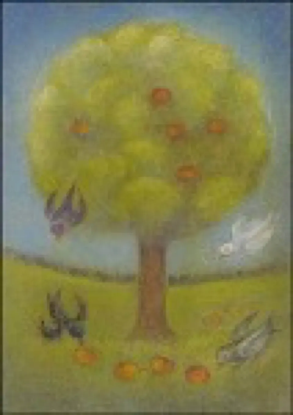 Ginger Fairy Ruth Elsässer Apfelbaum ansichtkaart 10x15 cm