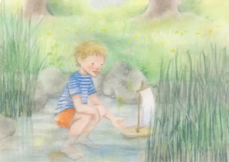 Ginger Fairy Sanne Dufft Segelboot ansichtkaart 10,5x15