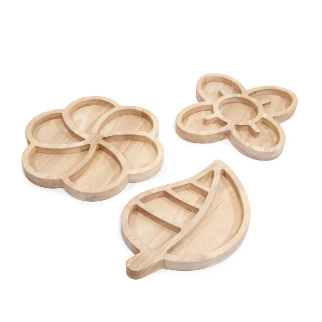Guidecraft Loose Parts sorteerbakjes hout 3 stuks organisch
