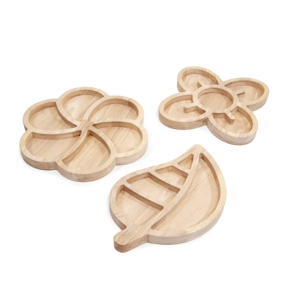 Guidecraft Loose Parts sorteerbakjes hout 3 stuks organisch