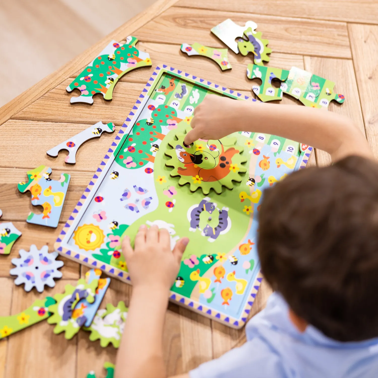 Melissa & Doug Animal Chase puzzel hout 24 stukjes 3+ jaar