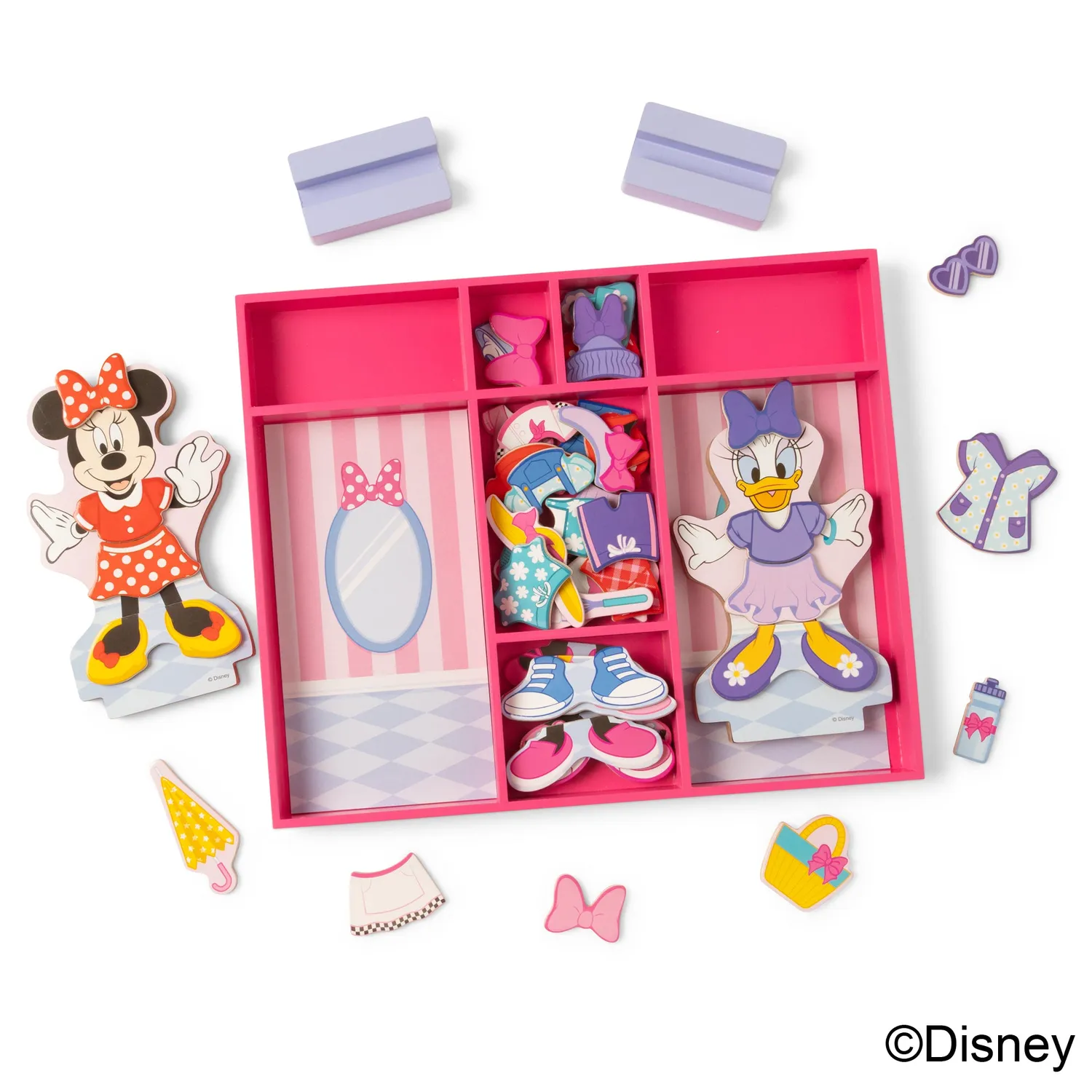 Melissa & Doug Minnie Daisy magnetische aankleedpoppen