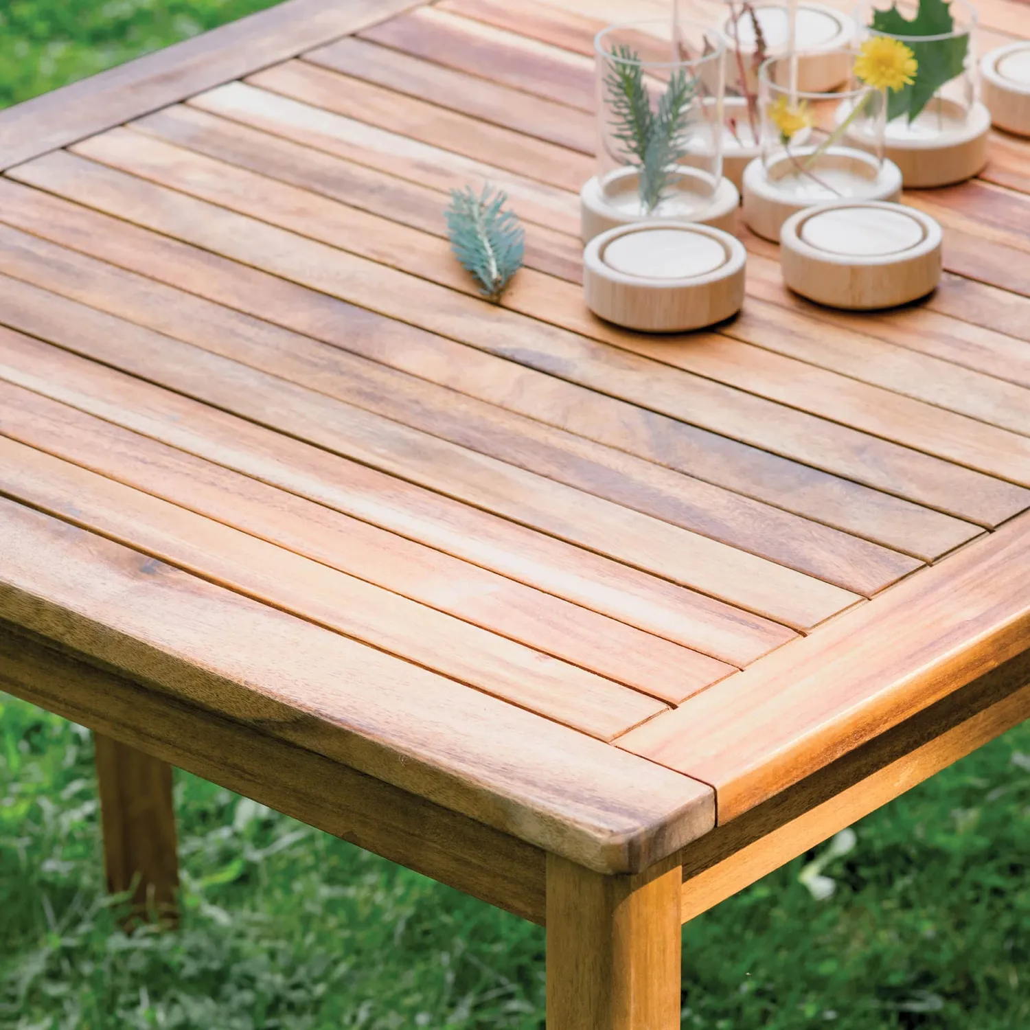 Guidecraft Acadia Outdoor Long Table tafel 48 Bench Set acacia
