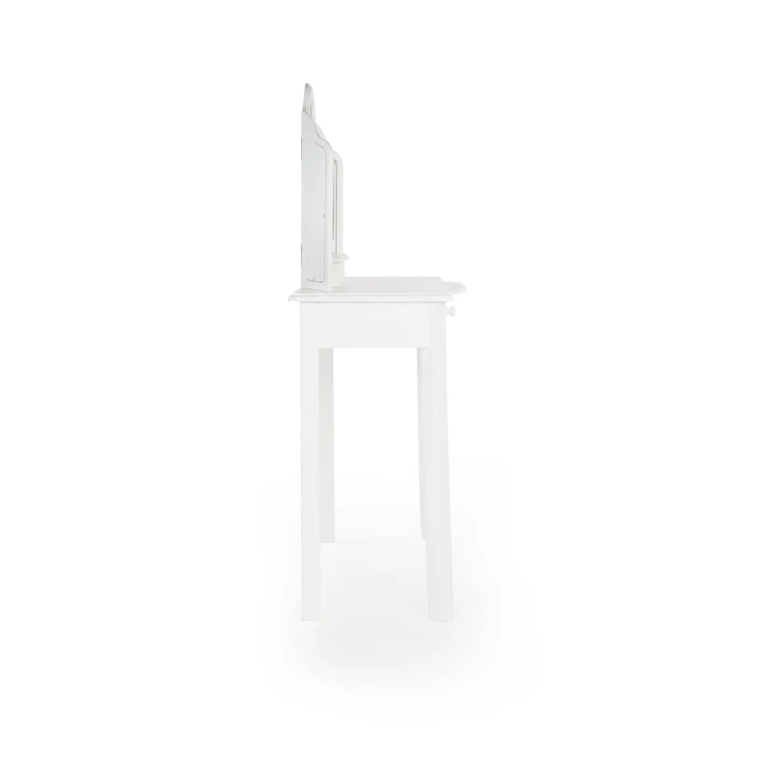 Guidecraft Kids Vanity kaptafel met kruk wit spiegel