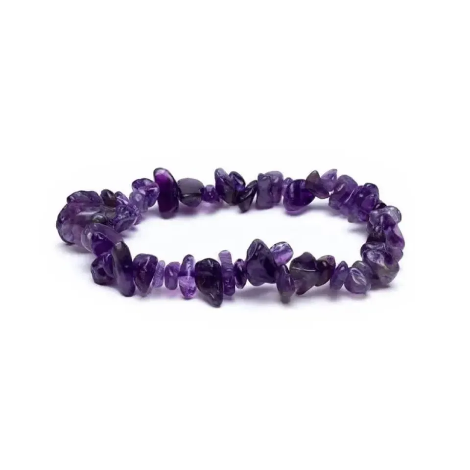 Ginger Fairy Amethist chips armband 16 cm elastisch