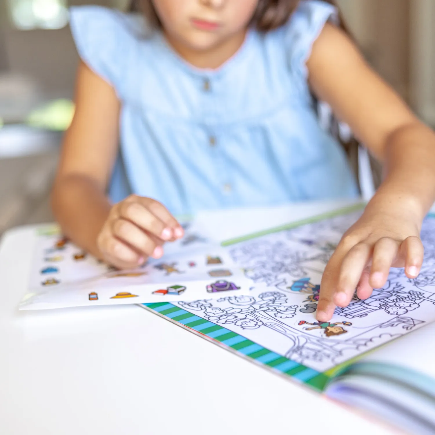 Melissa & Doug Seek & Find Around Town stickerblok 400 stickers