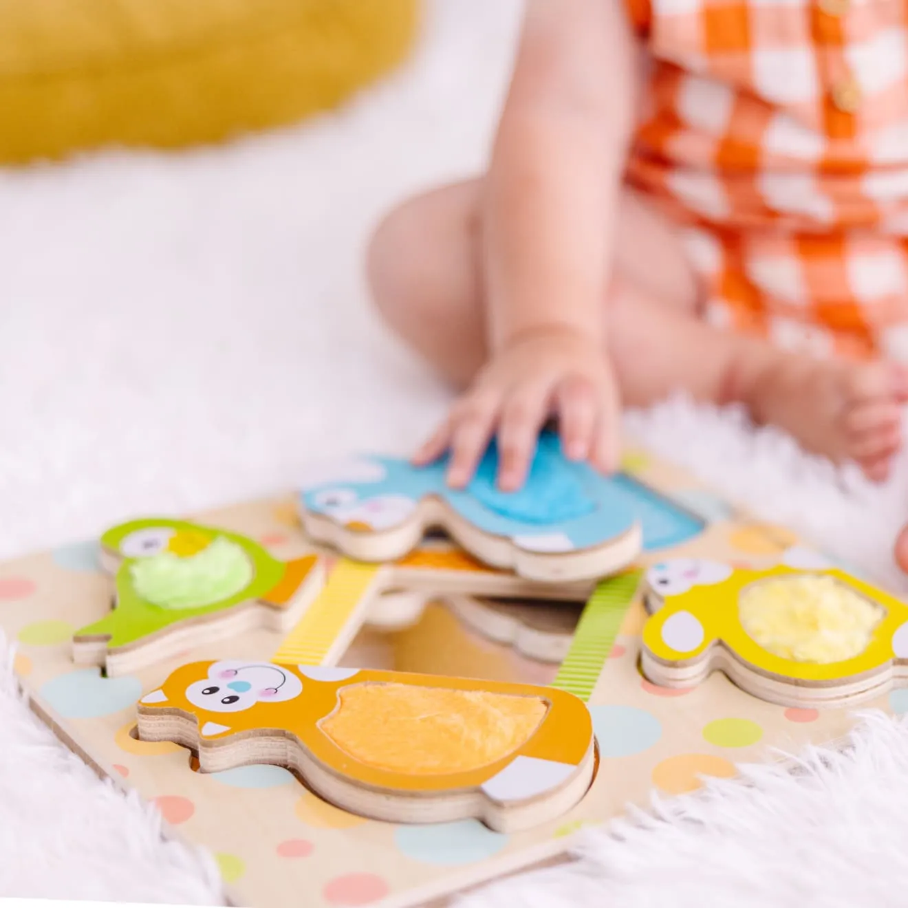 Melissa & Doug First Play Peek-a-Boo Pets puzzel spiegel